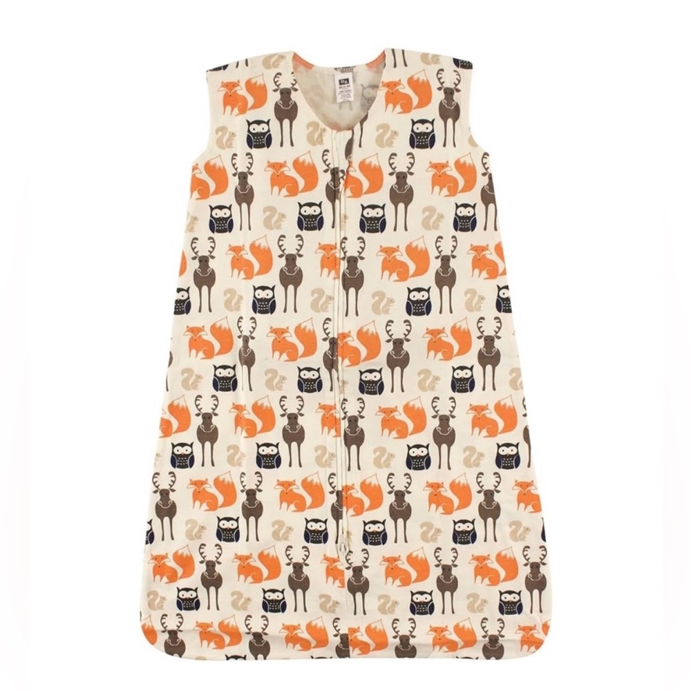 Hudson Baby Woodland Sleep Sack Cream Brown Orange